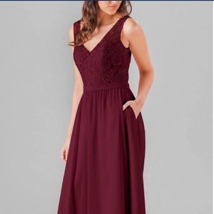 Kennedy Blue Wren Bridesmaid Dress Bordeaux